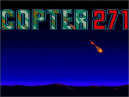 Title screen of Copter 271 on the Amstrad GX4000.