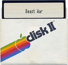 Artwork on the Disc for Beast War on the Apple II.