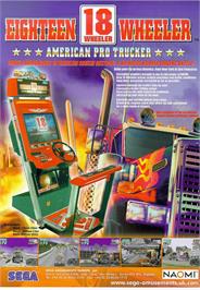 Advert for 18 Wheeler Deluxe on the Arcade.