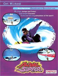 Advert for Alpine Surfer on the Arcade.