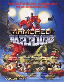 Advert for Armored Warriors on the Arcade.