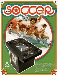 Advert for Atari Soccer on the Arcade.