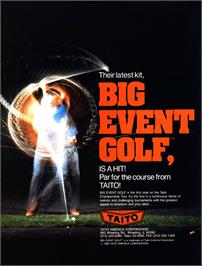 Advert for Big Event Golf on the Arcade.