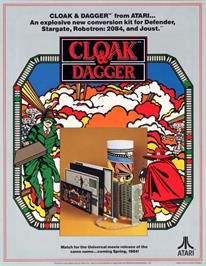 Advert for Cloak & Dagger on the Arcade.