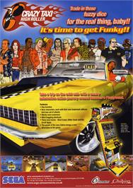 Advert for Crazy Taxi High Roller on the Arcade.