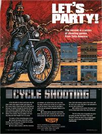 Advert for Cycle Shooting on the Arcade.