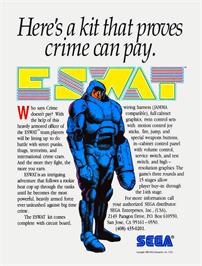 Advert for E-Swat - Cyber Police on the Arcade.