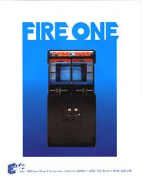 Advert for Fire One on the Arcade.