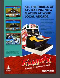 Advert for Four Trax on the Arcade.