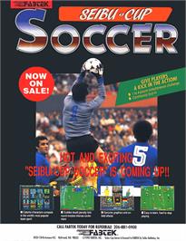 Advert for Goal! '92 on the Arcade.