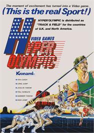 Advert for Hyper Olympic on the Arcade.