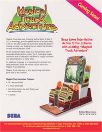 Advert for Magical Truck Adventure on the Arcade.