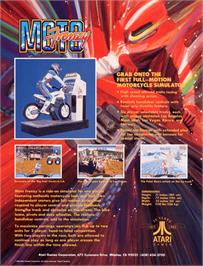 Advert for Moto Frenzy on the Arcade.