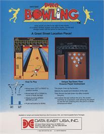 Advert for Pro Bowling on the Arcade.