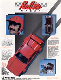 Advert for Redline Racer on the Arcade.