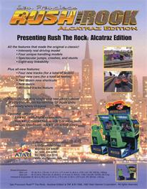 Advert for San Francisco Rush: The Rock on the Arcade.