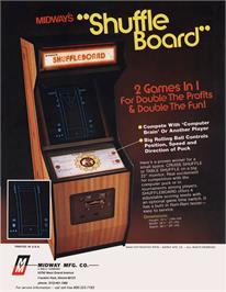 Advert for Shuffleboard on the Arcade.