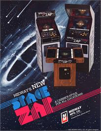 Advert for Space Zap on the Arcade.