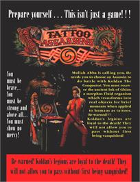 Advert for Tattoo Assassins on the Arcade.