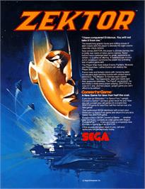 Advert for Zektor on the Arcade.