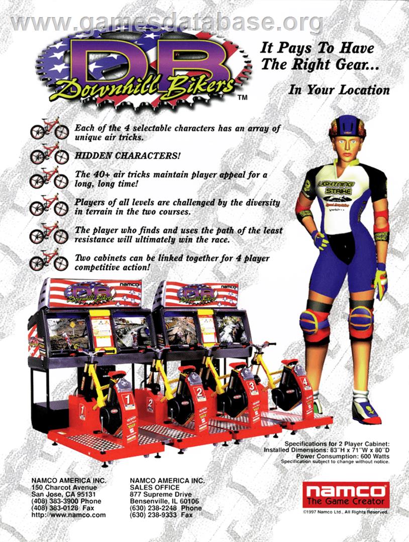 Downhill Bikers - Arcade - Artwork - Advert