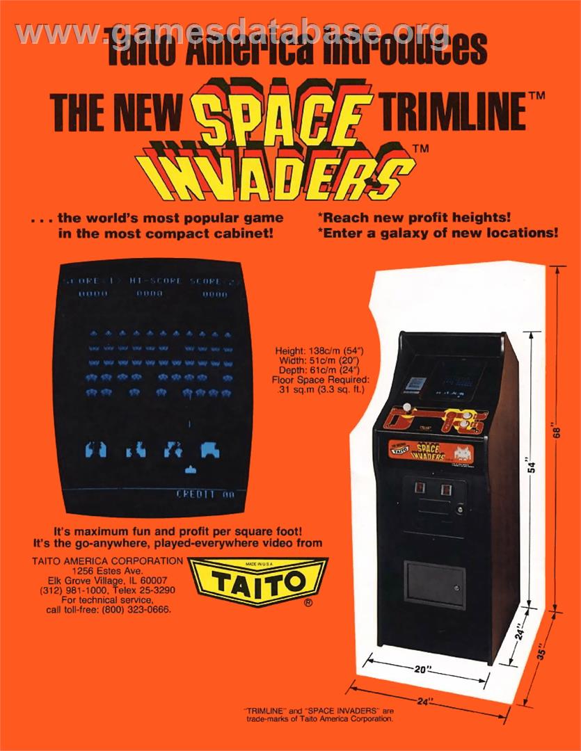 Space Invaders - Arcade - Artwork - Advert