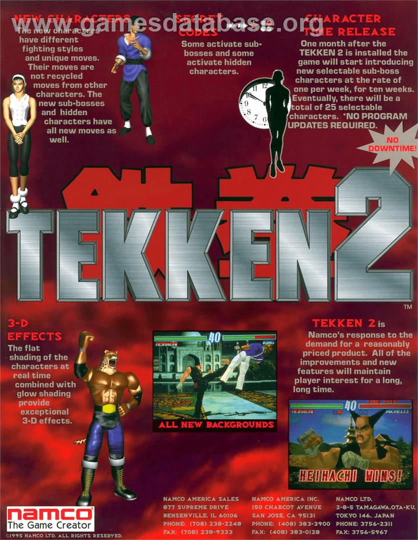 Tekken 2 Ver.B - Arcade - Artwork - Advert