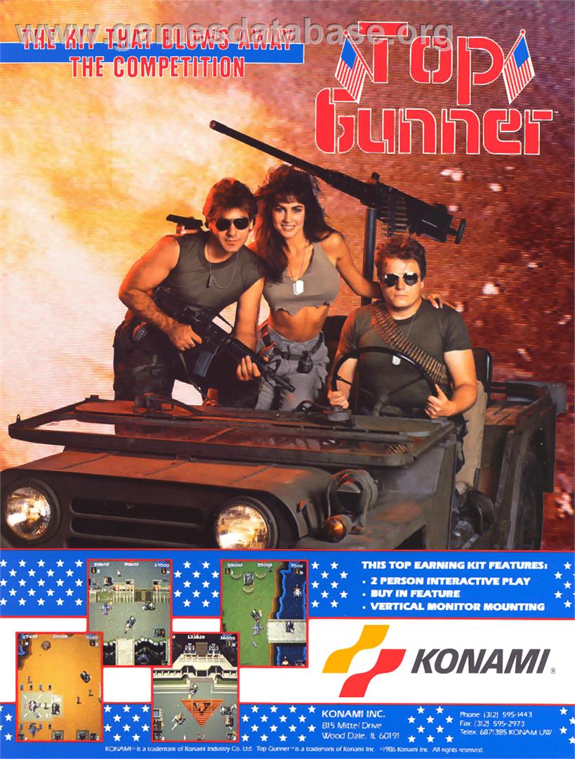 Top Gunner - Arcade - Artwork - Advert