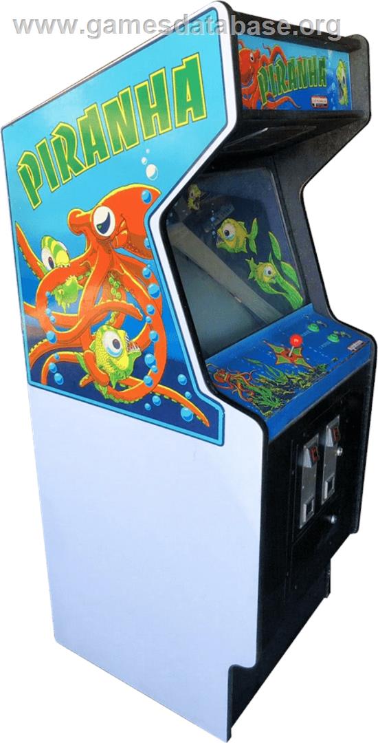 Piranha - Arcade - Artwork - Cabinet