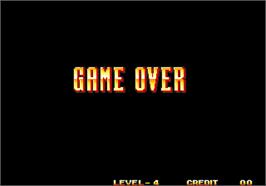 Game Over Screen for 3 Count Bout / Fire Suplex.