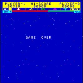 Game Over Screen for Astro Fighter.