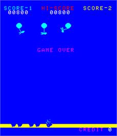 Game Over Screen for Balloon Bomber.