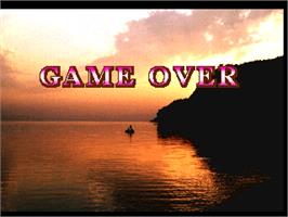 Game Over Screen for Bass Angler.