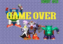 Game Over Screen for Battle Bubble.