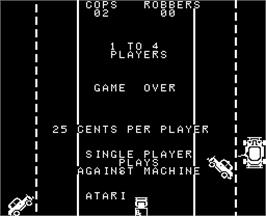 Game Over Screen for Cops'n Robbers.