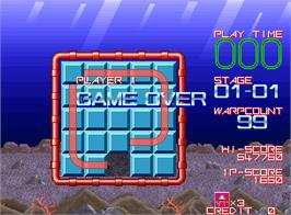 Game Over Screen for Cue Brick.