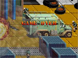 Game Over Screen for Desert Assault.