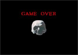 Game Over Screen for Dino Rex.