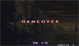 Game Over Screen for Eco Fighters.