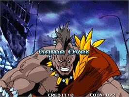 Game Over Screen for Fighting Mania.