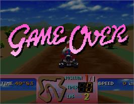 Game Over Screen for Four Trax.