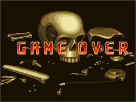 Game Over Screen for Gunbuster.