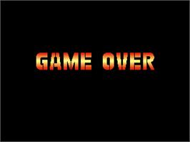 Game Over Screen for Gunforce 2.