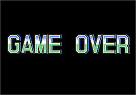 Game Over Screen for Hat Trick Hero '95.