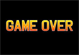 Game Over Screen for Hat Trick Hero.