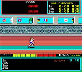 Game Over Screen for Hyper Olympic '84.