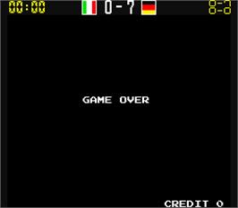 Game Over Screen for Kick and Run.