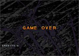 Game Over Screen for Moto Frenzy.