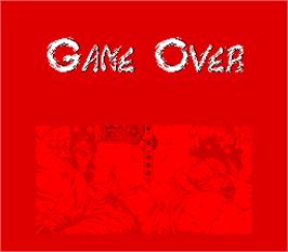 Game Over Screen for Ninja Gaiden.