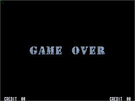 Game Over Screen for Operation Thunder Hurricane.